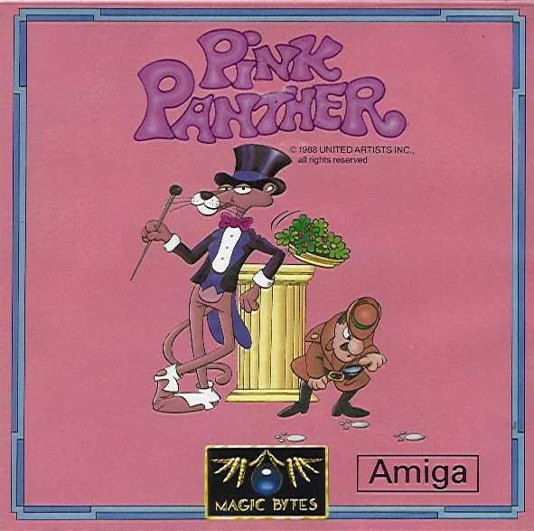 Pink Panther box art for Amiga
